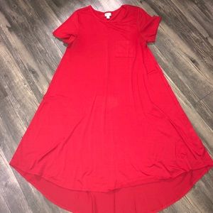 red LulaRoe Carly ❤️💋💄